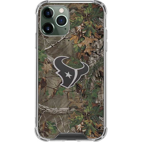 NFL Houston Texans Realtree Xtra Green Camo iPhone 11 Pro Max Clear Case