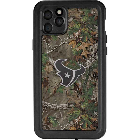 NFL Houston Texans Realtree Xtra Green Camo iPhone 11 Pro Max Waterproof Case