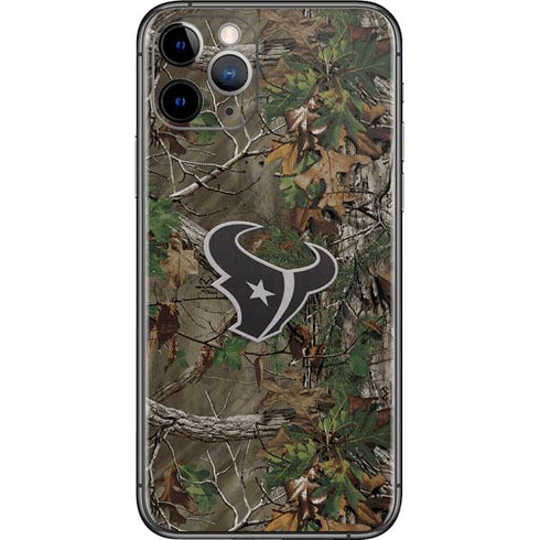 NFL Houston Texans Realtree Xtra Green Camo iPhone 11 Pro Skin