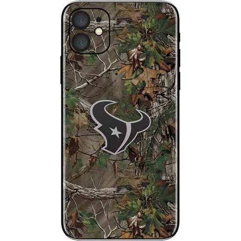 NFL Houston Texans Realtree Xtra Green Camo iPhone 11 Skin