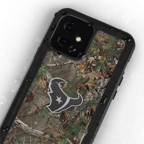 NFL Houston Texans Realtree Xtra Green Camo iPhone 12 Mini Waterproof Case