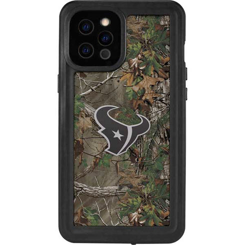 NFL Houston Texans Realtree Xtra Green Camo iPhone 12 Pro Max Waterproof Case