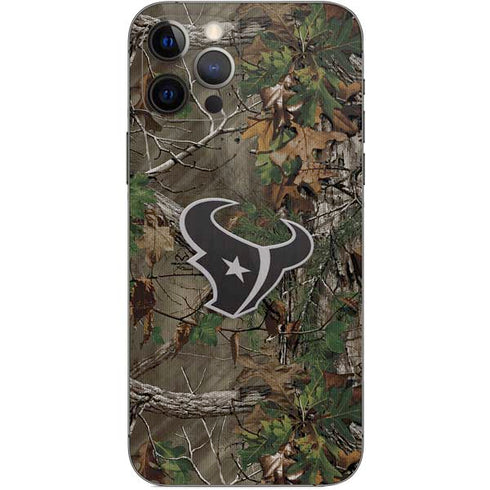 NFL Houston Texans Realtree Xtra Green Camo iPhone 12 Pro Skin