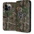 NFL Houston Texans Realtree Xtra Green Camo iPhone 13 Pro Folio Case