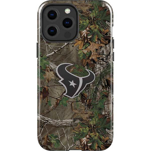 NFL Houston Texans Realtree Xtra Green Camo iPhone 15 Pro Max Impact Case