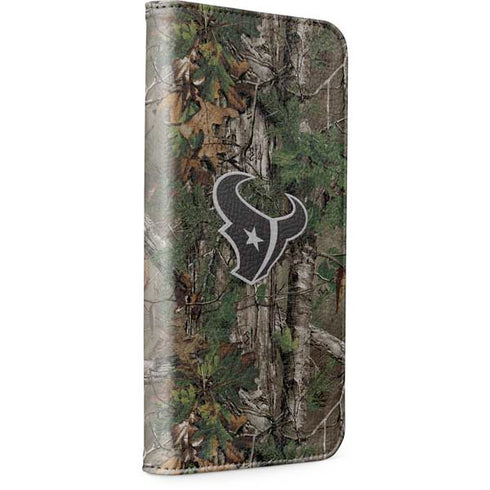 NFL Houston Texans Realtree Xtra Green Camo iPhone 15 Pro Max Folio Case