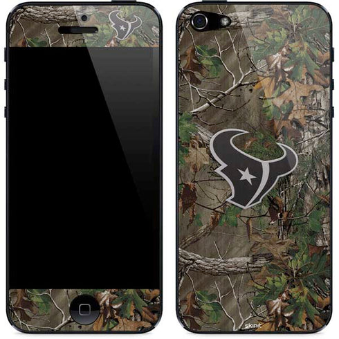 NFL Houston Texans Realtree Xtra Green Camo iPhone 5/5s/5SE Skin