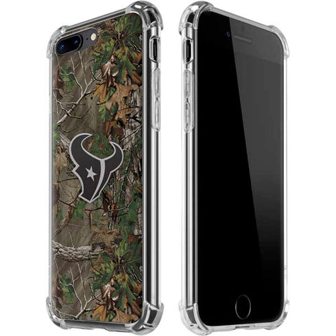 NFL Houston Texans Realtree Xtra Green Camo iPhone 7/8 Plus Clear Case