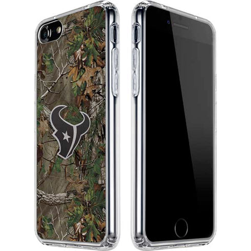 NFL Houston Texans Realtree Xtra Green Camo iPhone SE (2nd & 3rd Gen) Clear Case