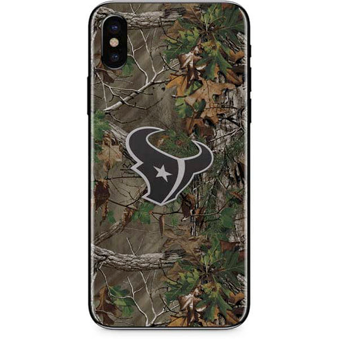 NFL Houston Texans Realtree Xtra Green Camo iPhone X Skin