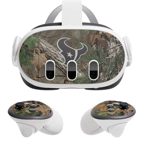 NFL Houston Texans Realtree Xtra Green Camo Meta Quest 3 Skin
