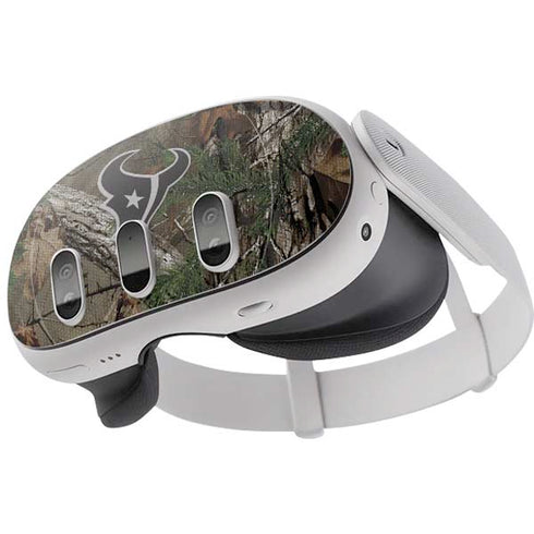 NFL Houston Texans Realtree Xtra Green Camo Meta Quest 3 Skin