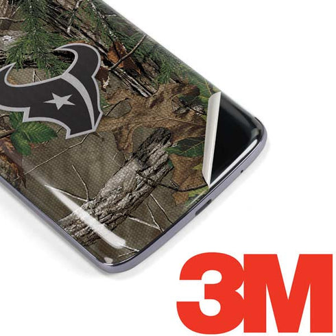 NFL Houston Texans Realtree Xtra Green Camo Moto E5 Plus Skin
