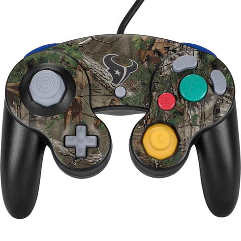 NFL Houston Texans Realtree Xtra Green Camo Nintendo GameCube Controller Skin