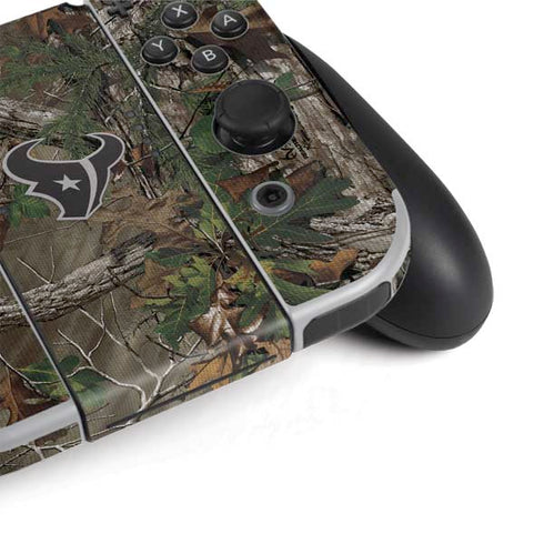 NFL Houston Texans Realtree Xtra Green Camo Nintendo Switch OLED (2021) Skin