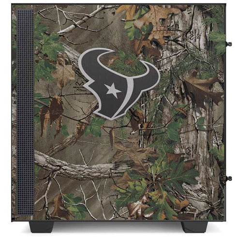 NFL Houston Texans Realtree Xtra Green Camo NZXT H510 Compact ATX Mid-Tower Case Skin