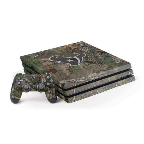 NFL Houston Texans Realtree Xtra Green Camo PS4 Pro Bundle Skin