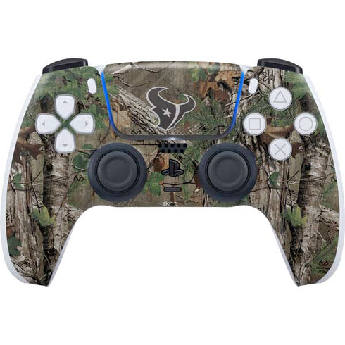 NFL Houston Texans Realtree Xtra Green Camo PS5 Controller Skin