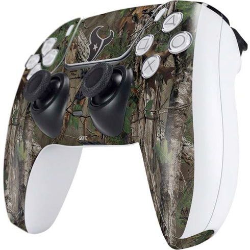 NFL Houston Texans Realtree Xtra Green Camo PS5 Controller Skin