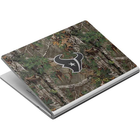 NFL Houston Texans Realtree Xtra Green Camo Surface Book Skin