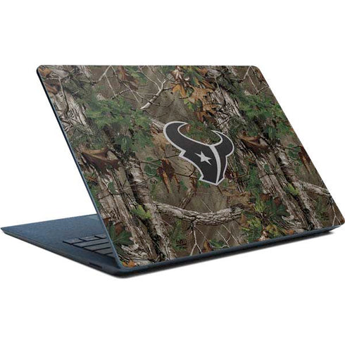 NFL Houston Texans Realtree Xtra Green Camo Surface Laptop Skin