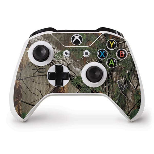 NFL Houston Texans Realtree Xtra Green Camo Xbox One S Controller Skin