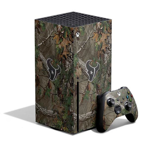 NFL Houston Texans Realtree Xtra Green Camo Xbox Series X Bundle Skin
