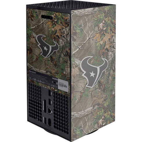 NFL Houston Texans Realtree Xtra Green Camo Xbox Series X Console Skin