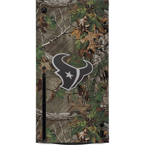NFL Houston Texans Realtree Xtra Green Camo Xbox Series X Console Skin