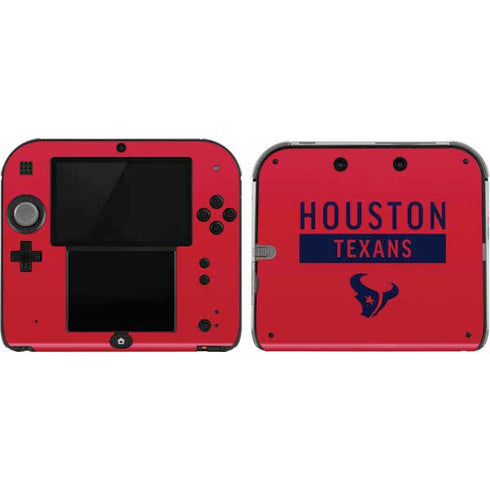 NFL Houston Texans Red Performance Series Nintendo 2DS Skin
