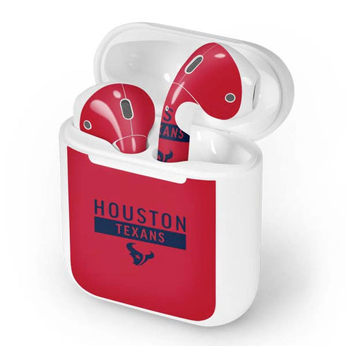 NFL Houston Texans Red Performance Series Apple AirPods Skin