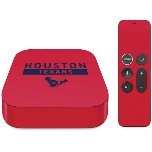 NFL Houston Texans Red Performance Series Apple TV Skin