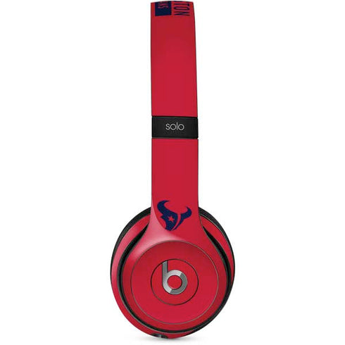 NFL Houston Texans Red Performance Series Beats Solo 2 Wired Skin