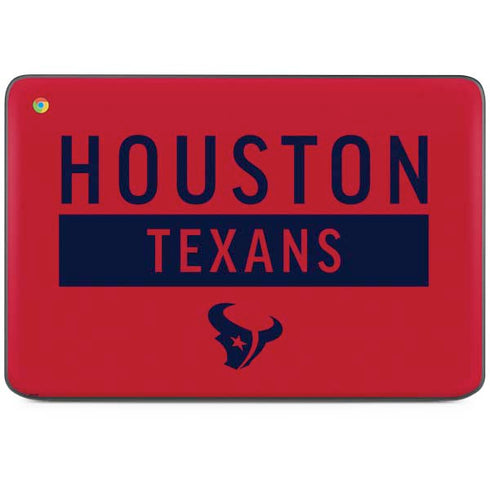 NFL Houston Texans Red Performance Series HP Chromebook Skin