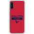 NFL Houston Texans Red Performance Series Galaxy A10e Clear Case