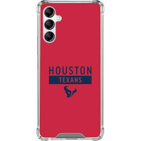 NFL Houston Texans Red Performance Series Galaxy A14 5G Clear Case