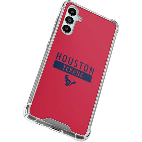 NFL Houston Texans Red Performance Series Galaxy A14 5G Clear Case