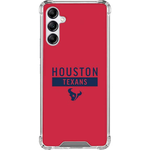 NFL Houston Texans Red Performance Series Galaxy A15 5G Clear Case