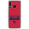 NFL Houston Texans Red Performance Series Galaxy A20 Clear Case