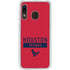 NFL Houston Texans Red Performance Series Galaxy A20 Clear Case