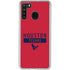 NFL Houston Texans Red Performance Series Galaxy A21 Clear Case