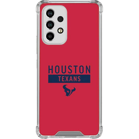 NFL Houston Texans Red Performance Series Galaxy A33 5G Clear Case