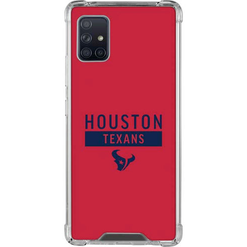 NFL Houston Texans Red Performance Series Galaxy A51 5G Clear Case