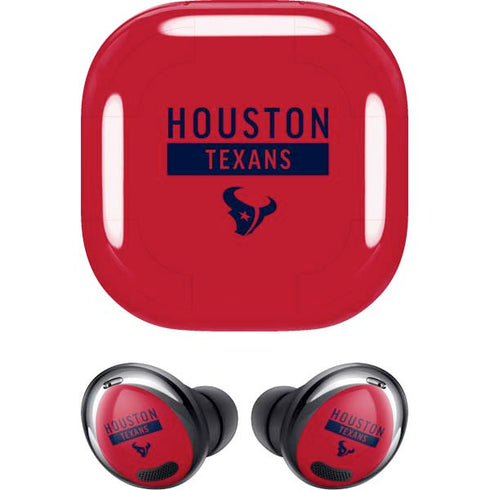 NFL Houston Texans Red Performance Series Galaxy Buds Pro Skin