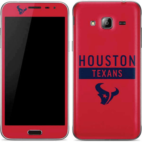 NFL Houston Texans Red Performance Series Galaxy J3 Skin