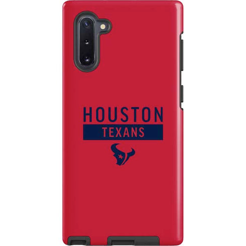 NFL Houston Texans Red Performance Series Galaxy Note 10 Pro Case