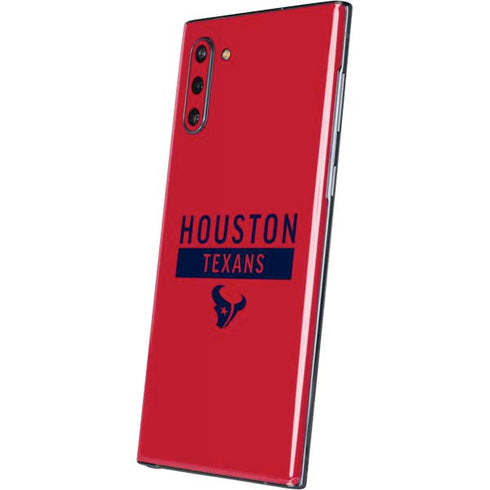 NFL Houston Texans Red Performance Series Galaxy Note 10 Skin