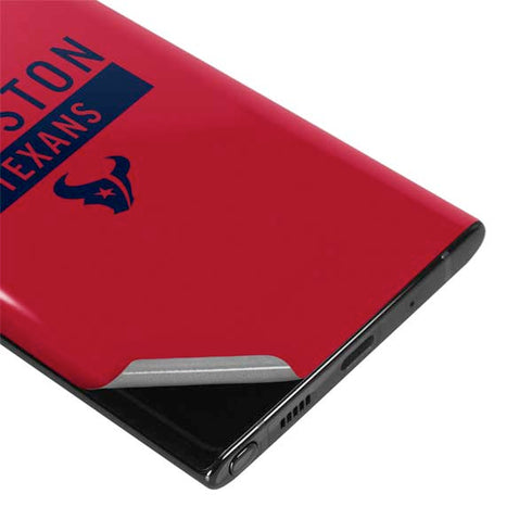 NFL Houston Texans Red Performance Series Galaxy Note 10 Skin