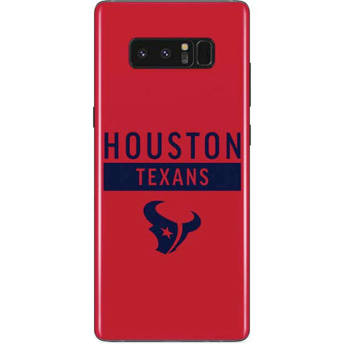 NFL Houston Texans Red Performance Series Galaxy Note 8 Skin