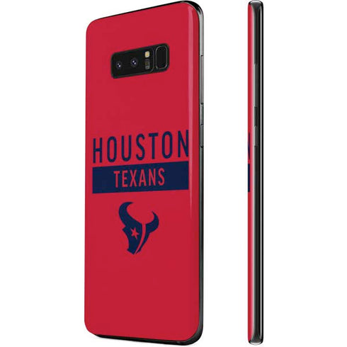 NFL Houston Texans Red Performance Series Galaxy Note 8 Skin